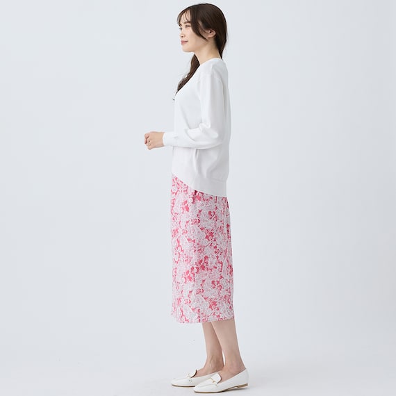 ペイズリープリント柄スリットスカート (35107) 18枚目画像