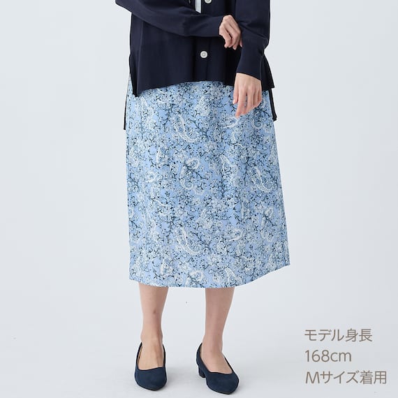 ペイズリープリント柄スリットスカート (35107) 22枚目画像