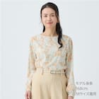 ペイズリープリント柄フレアブラウス (55117) 1枚目画像