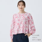 ペイズリープリント柄フレアブラウス (55117) 5枚目画像