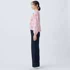 ペイズリープリント柄フレアブラウス (55117) 7枚目画像