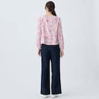 ペイズリープリント柄フレアブラウス (55117) 8枚目画像