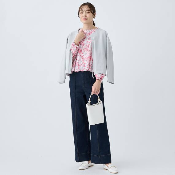 ペイズリープリント柄フレアブラウス　(55117) 11枚目画像