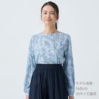 ペイズリープリント柄フレアブラウス (55117) 12枚目画像