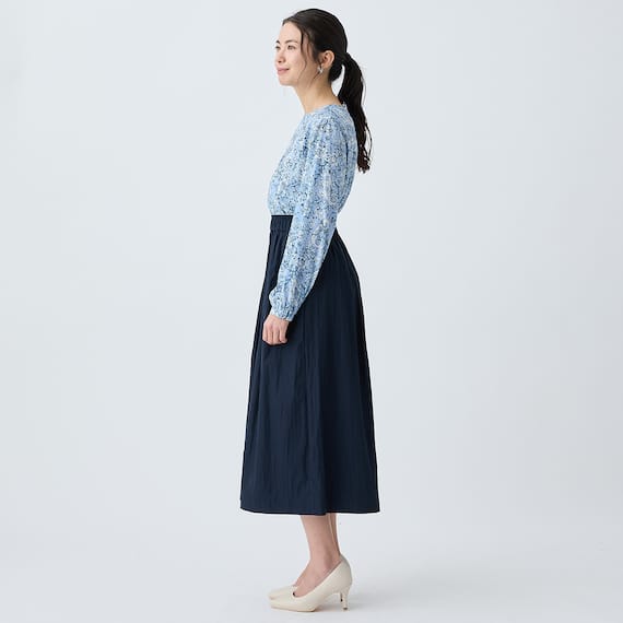 ペイズリープリント柄フレアブラウス (55117) 14枚目画像