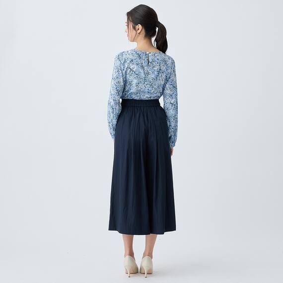 ペイズリープリント柄フレアブラウス　(55117) 15枚目画像