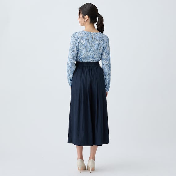 ペイズリープリント柄フレアブラウス (55117) 15枚目画像