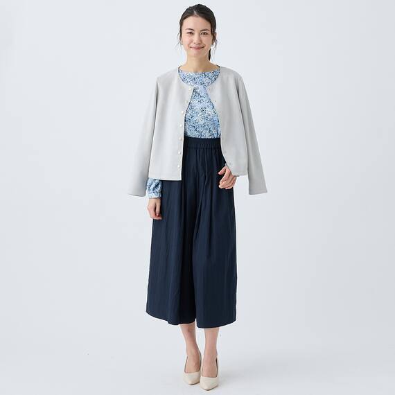 ペイズリープリント柄フレアブラウス　(55117) 17枚目画像