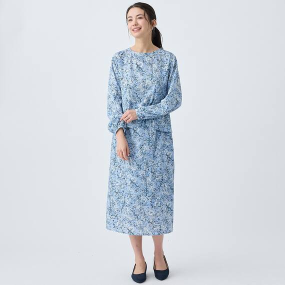 ペイズリープリント柄フレアブラウス　(55117) 18枚目画像