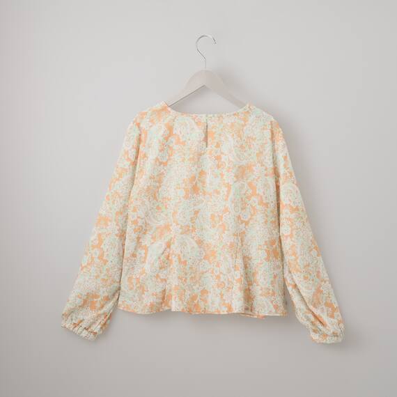 ペイズリープリント柄フレアブラウス　(55117) 21枚目画像