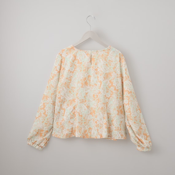 ペイズリープリント柄フレアブラウス (55117) 21枚目画像