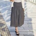 ウエストシャーリングチェックスカート　(35113) 1枚目画像