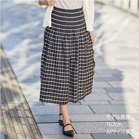 ウエストシャーリングチェックスカート (35113) 1枚目画像