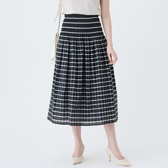 ウエストシャーリングチェックスカート　(35113) 6枚目画像