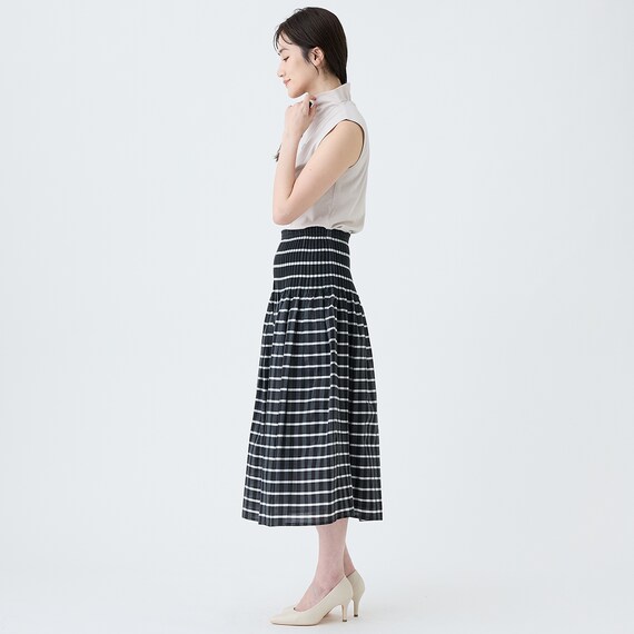 ウエストシャーリングチェックスカート　(35113) 8枚目画像