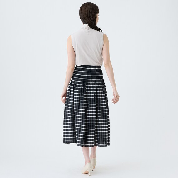 ウエストシャーリングチェックスカート　(35113) 9枚目画像