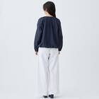 ストレッチサテンセミワイドパンツ　(25122) 6枚目画像