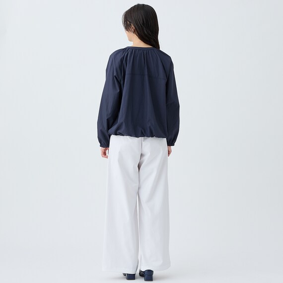 ストレッチサテンセミワイドパンツ　(25122) 6枚目画像