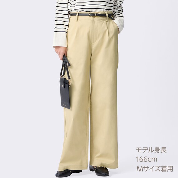 ストレッチサテンセミワイドパンツ　(25122) 11枚目画像