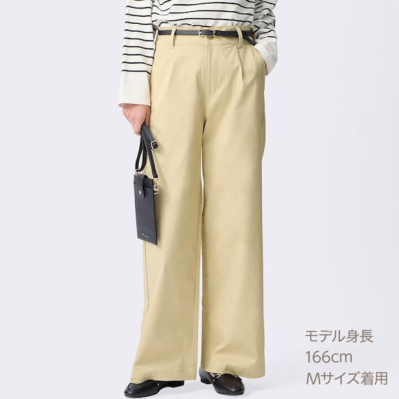 ストレッチサテンセミワイドパンツ (25122) 11枚目画像