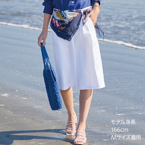 【ニトリネット先行販売】ストレッチサテンフロントタックハーフパンツ　(25123) 1枚目画像