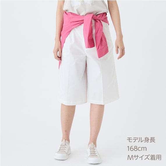 【ニトリネット先行販売】ストレッチサテンフロントタックハーフパンツ (25123) 8枚目画像