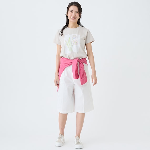 【ニトリネット先行販売】ストレッチサテンフロントタックハーフパンツ (25123) 9枚目画像