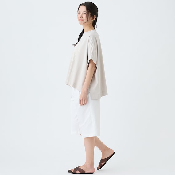 【ニトリネット先行販売】ストレッチサテンフロントタックハーフパンツ (25123) 14枚目画像