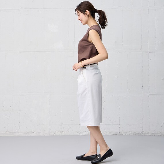 【ニトリネット先行販売】ストレッチサテンフロントタックハーフパンツ　(25123) 17枚目画像