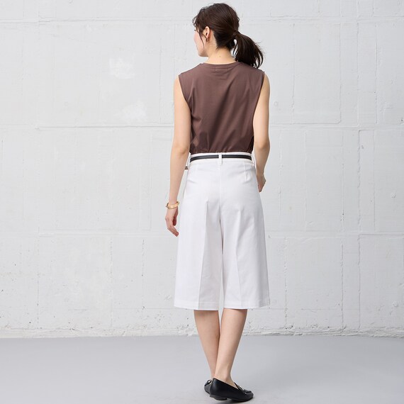 【ニトリネット先行販売】ストレッチサテンフロントタックハーフパンツ　(25123) 18枚目画像