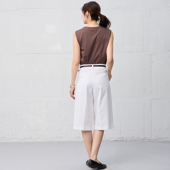 【ニトリネット先行販売】ストレッチサテンフロントタックハーフパンツ (25123) 18枚目画像