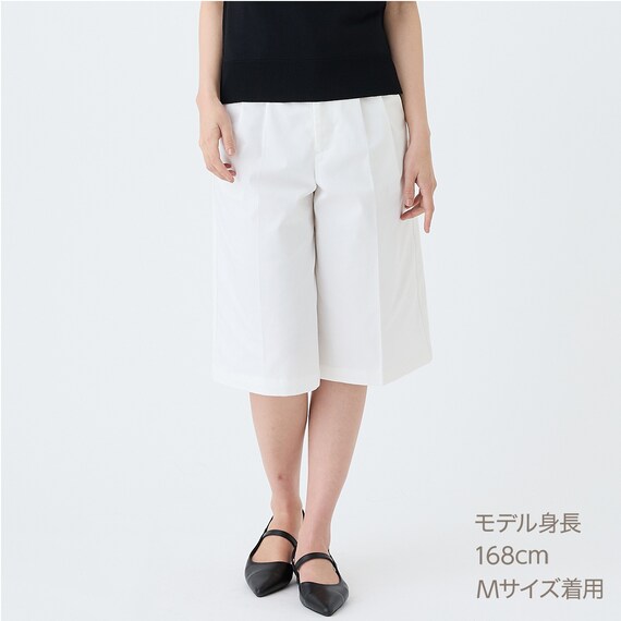 【ニトリネット先行販売】ストレッチサテンフロントタックハーフパンツ　(25123) 19枚目画像