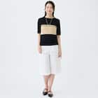 【ニトリネット先行販売】ストレッチサテンフロントタックハーフパンツ (25123) 20枚目画像