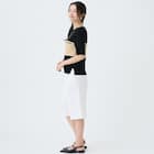 【ニトリネット先行販売】ストレッチサテンフロントタックハーフパンツ (25123) 21枚目画像