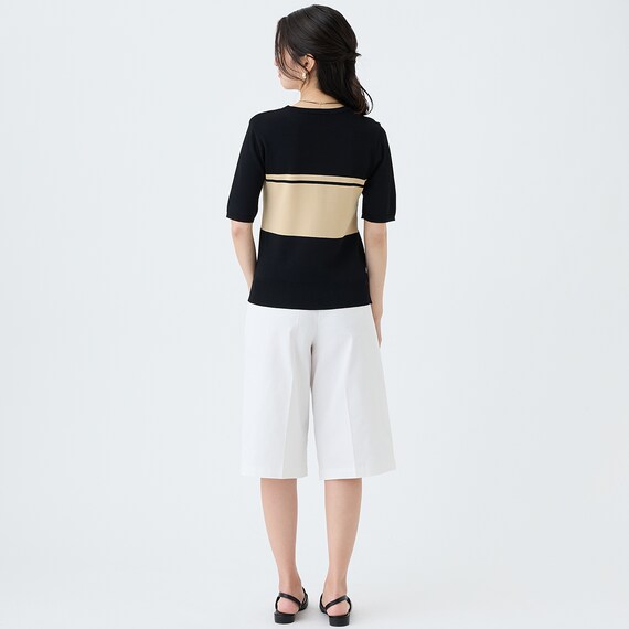 【ニトリネット先行販売】ストレッチサテンフロントタックハーフパンツ　(25123) 22枚目画像