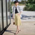 【ニトリネット先行販売】ストレッチサテンフロントタックハーフパンツ (25123) 26枚目画像