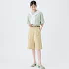 【ニトリネット先行販売】ストレッチサテンフロントタックハーフパンツ (25123) 28枚目画像