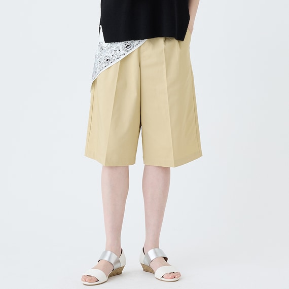 【ニトリネット先行販売】ストレッチサテンフロントタックハーフパンツ (25123) 31枚目画像