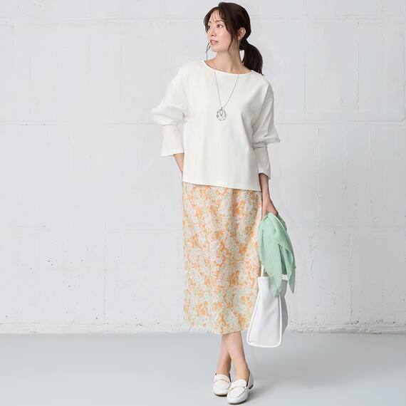 袖布帛２ｗａｙプルオーバー　(65110) 2枚目画像