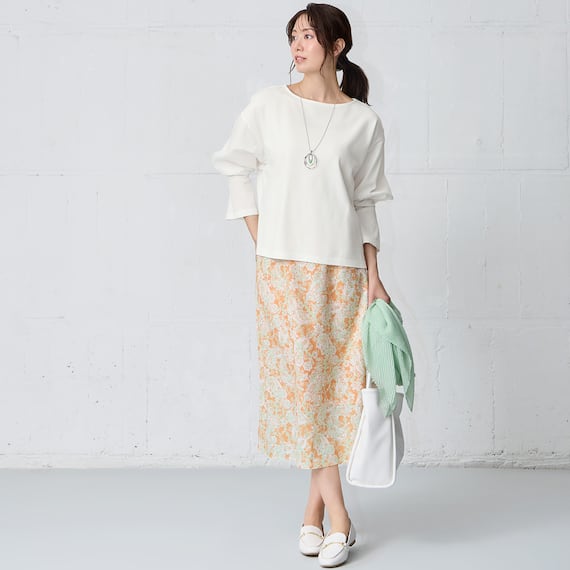 袖布帛2wayプルオーバー (65110) 2枚目画像