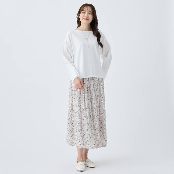 袖布帛２ｗａｙプルオーバー　(65110) 6枚目画像