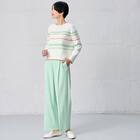 配色ボーダーニットプルオーバー (75103) 4枚目画像