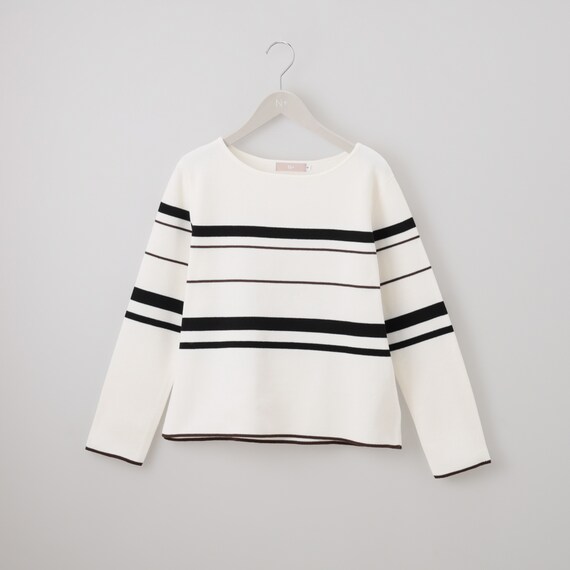 配色ボーダーニットプルオーバー (75103) 12枚目画像