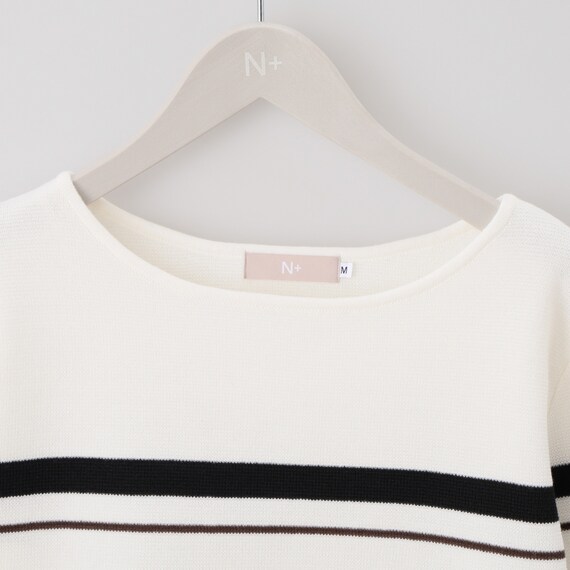 配色ボーダーニットプルオーバー (75103) 15枚目画像