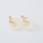 ラウンドデザインイヤリング (95136) 3枚目画像