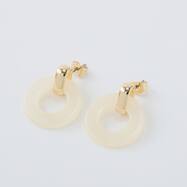 ラウンドデザインピアス　(95137)