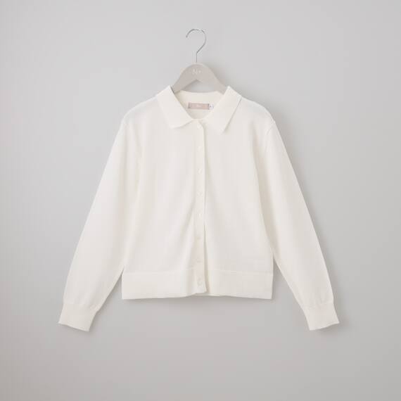 ポロ襟ニットカーディガン　(85104) 5枚目画像