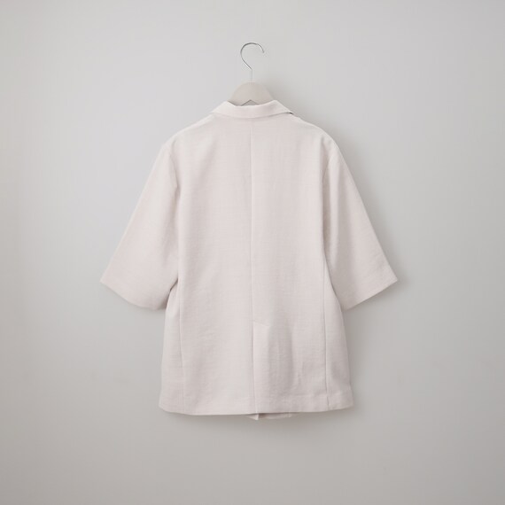 麻調ライト半袖テーラードジャケット (15110) 10枚目画像