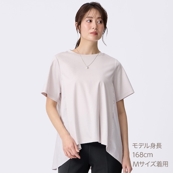 艶やかシルケット布帛切り替えプルオーバー (65112) 1枚目画像