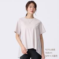 艶やかシルケット布帛切り替えプルオーバー　(65112)